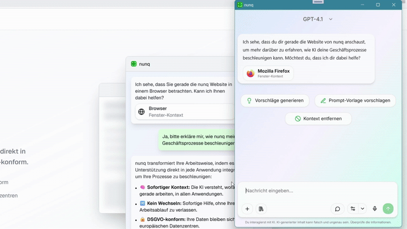 Ask questions related to your work